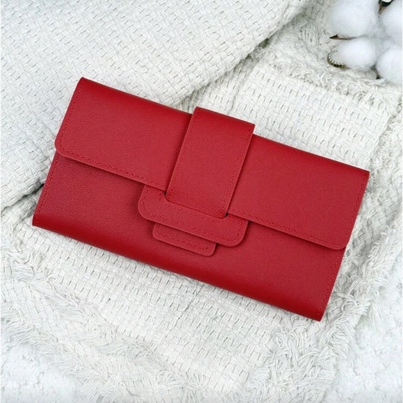 ⚠️Clearance Elegant Red Women's Long Wallet With Cardholders - Picture 4 of 5